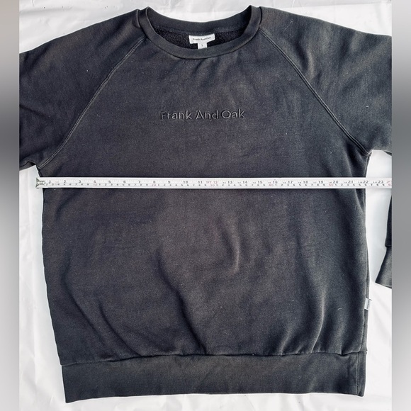 Frank and oak Black Pullover Crewneck Sweatshirt - Picture 5 of 8